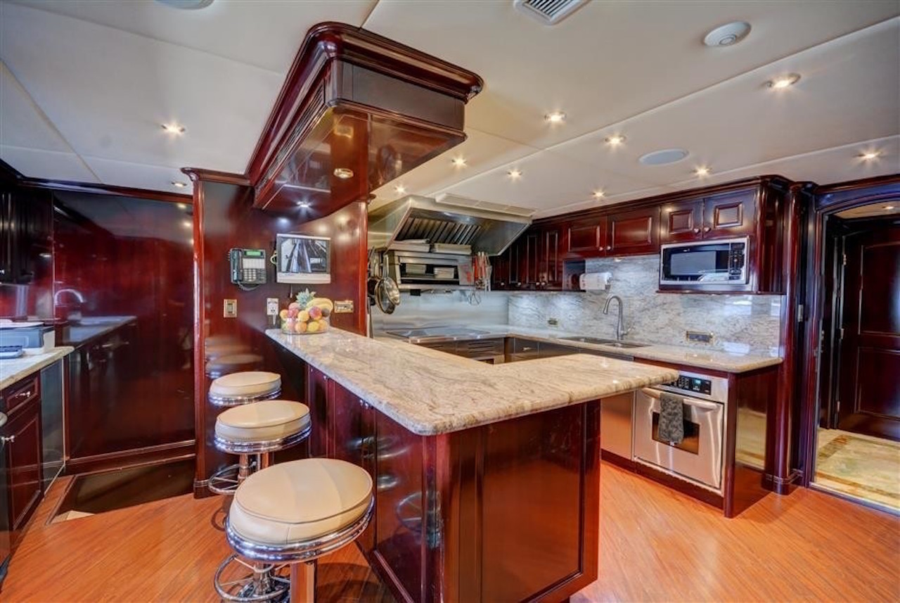 Galley Image Gallery - Ship's Galley On Board Yacht FAR FROM IT