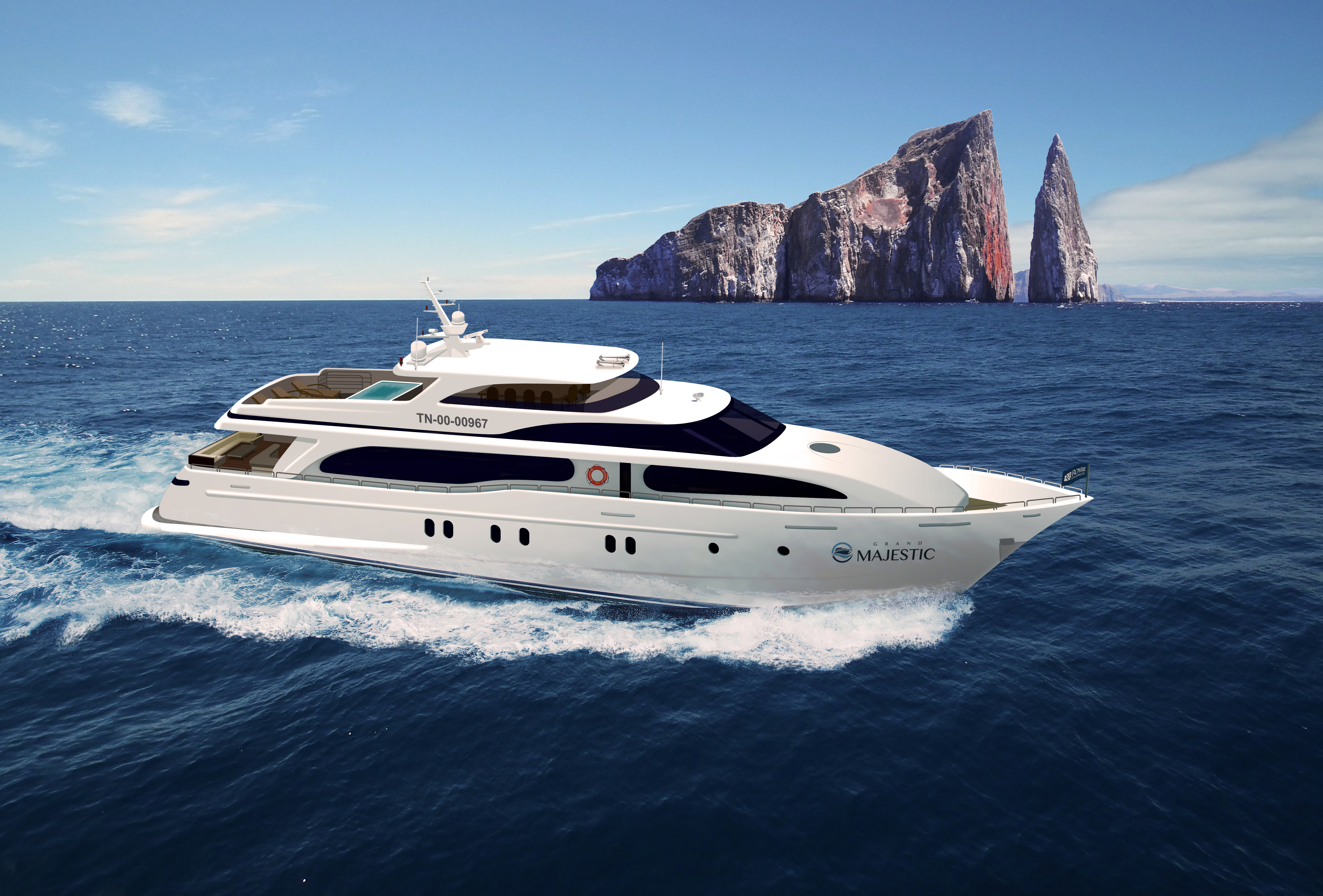 Grand Majestic Superyacht Available In Galapagos