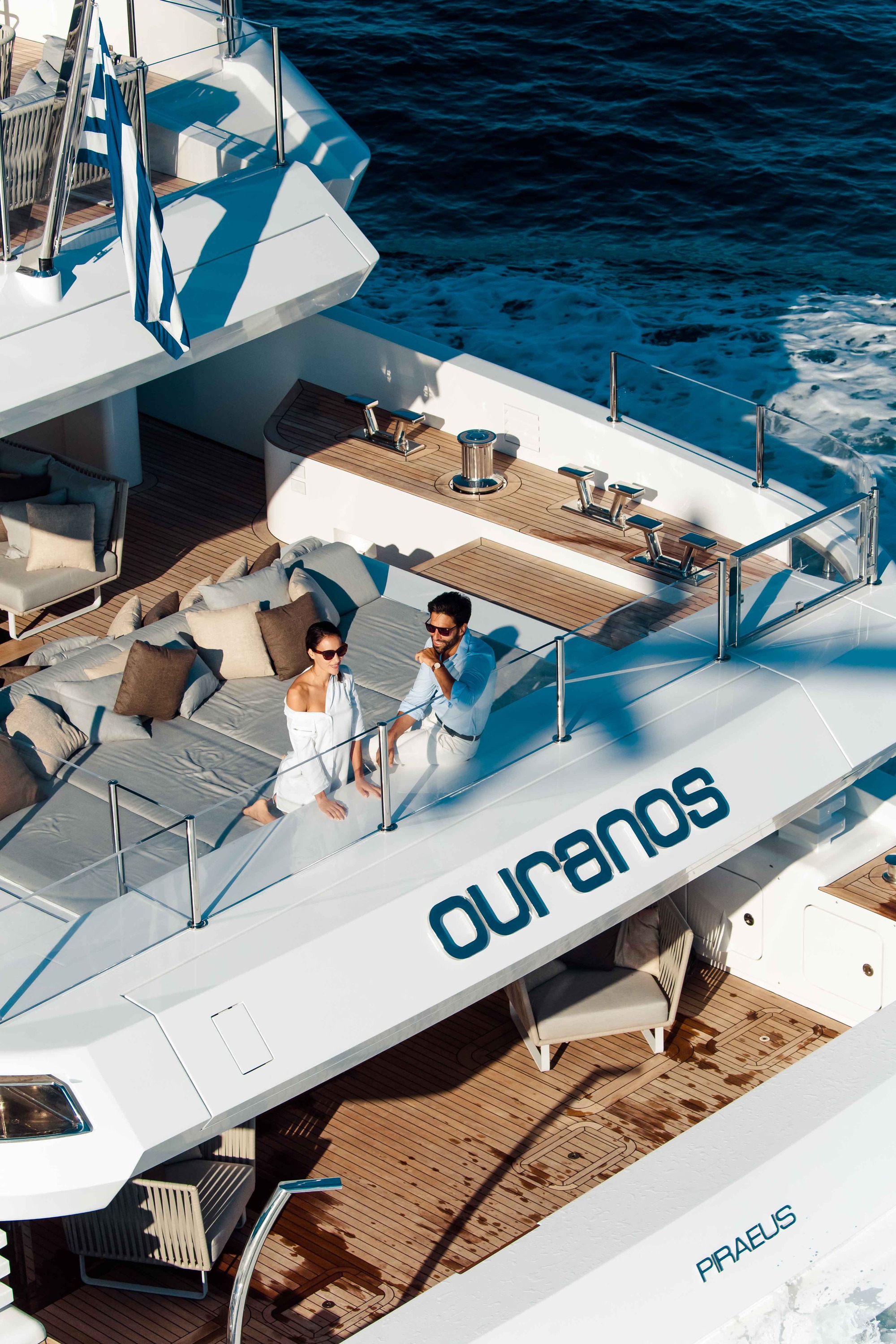 Motor Yacht OURANOS Aft Deck By Admiral Yachts