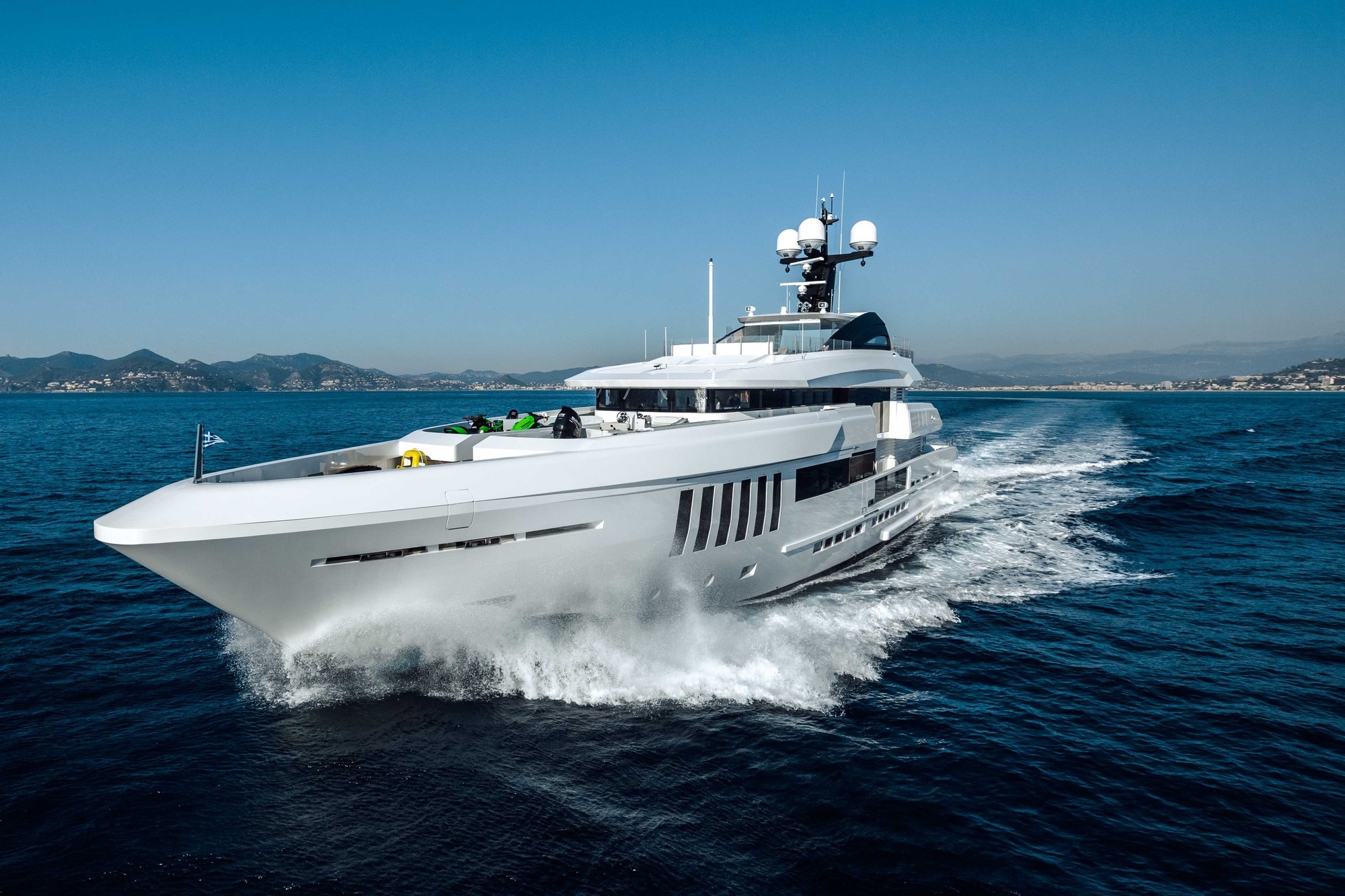 Motor Yacht OURANOS Bow By Admiral Yachts