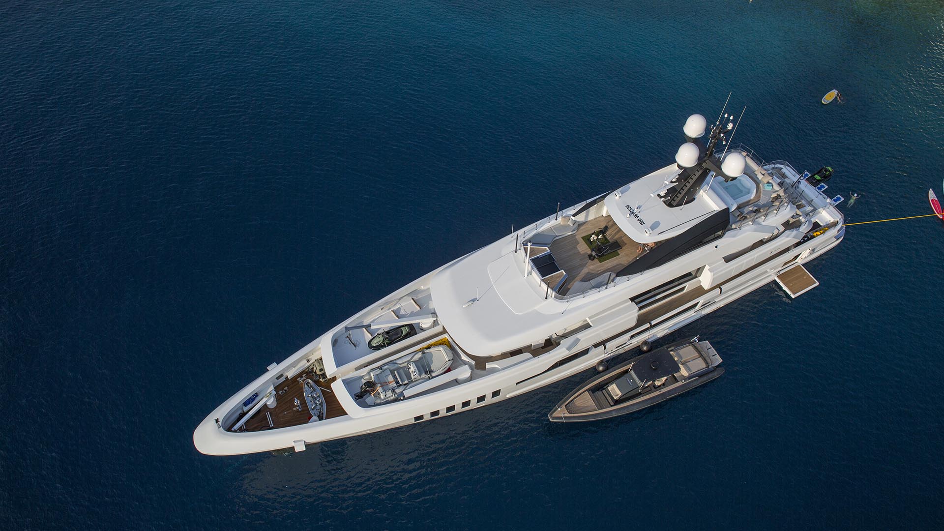 Motor Yacht OURANOS From The Air