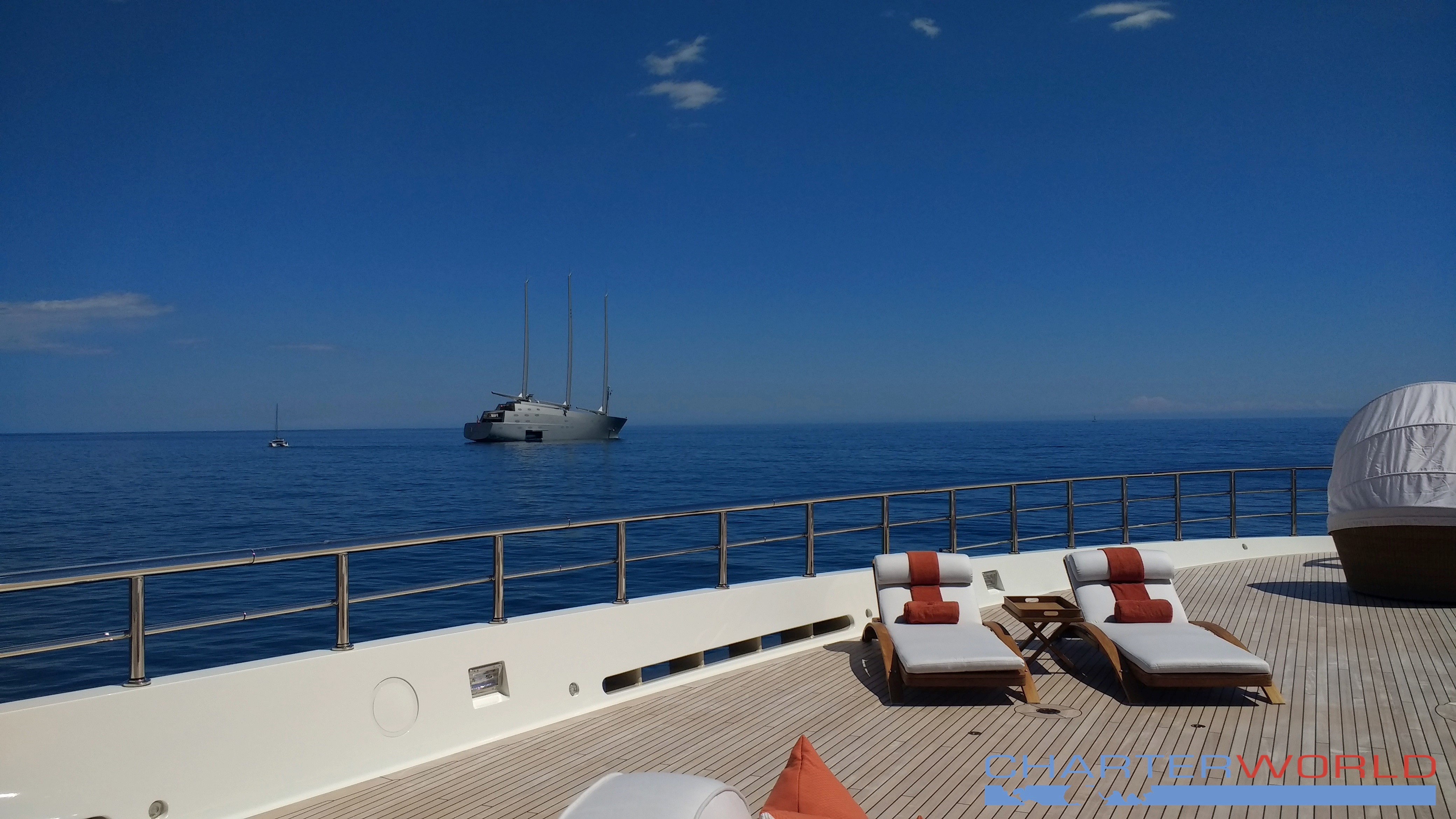 Nobiskrug Sailing Yacht A Taken From Foredeck Of Amels HERE COMES THE SUN 