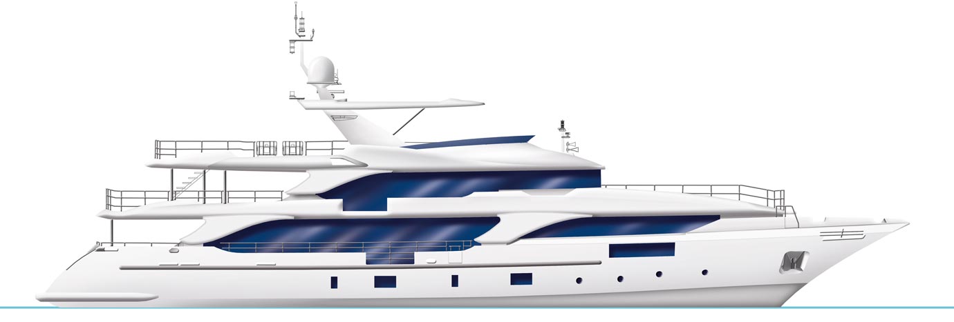 Profile 132' Classic Supreme Yacht By Benetti