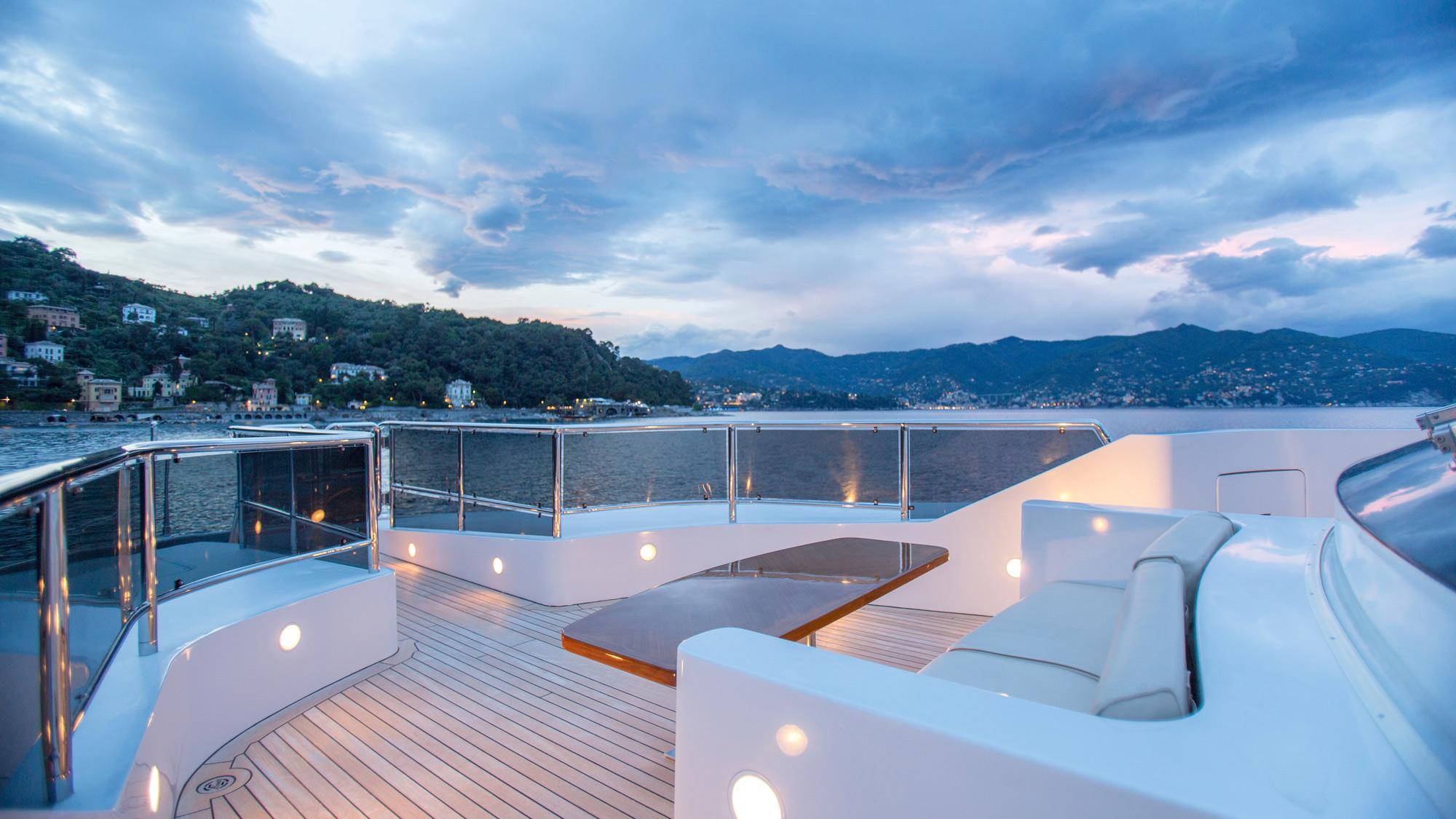 Relaxing Evening Aboard Luxury Yacht Diane