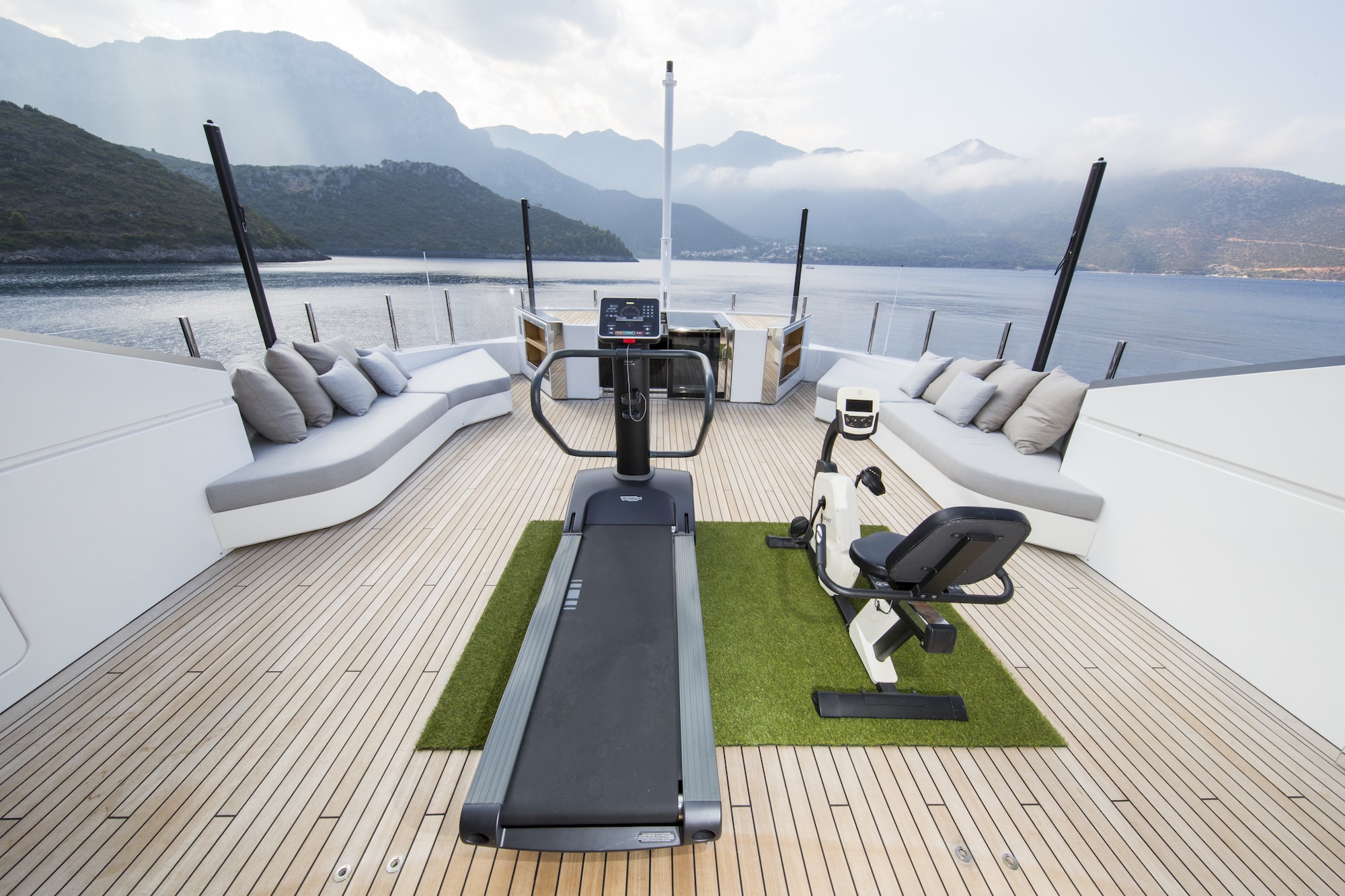 Sundeck With Gym Equipment