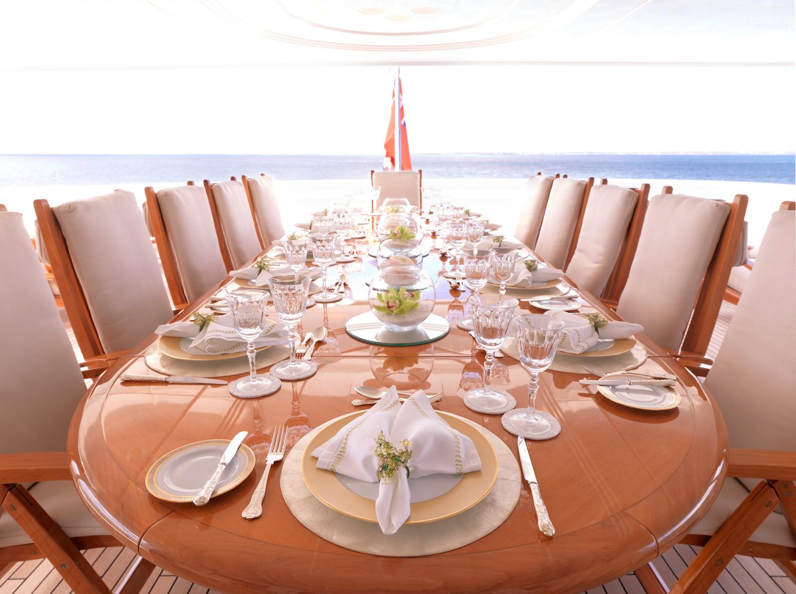 Yacht APOGEE - Al Fresco Dining 