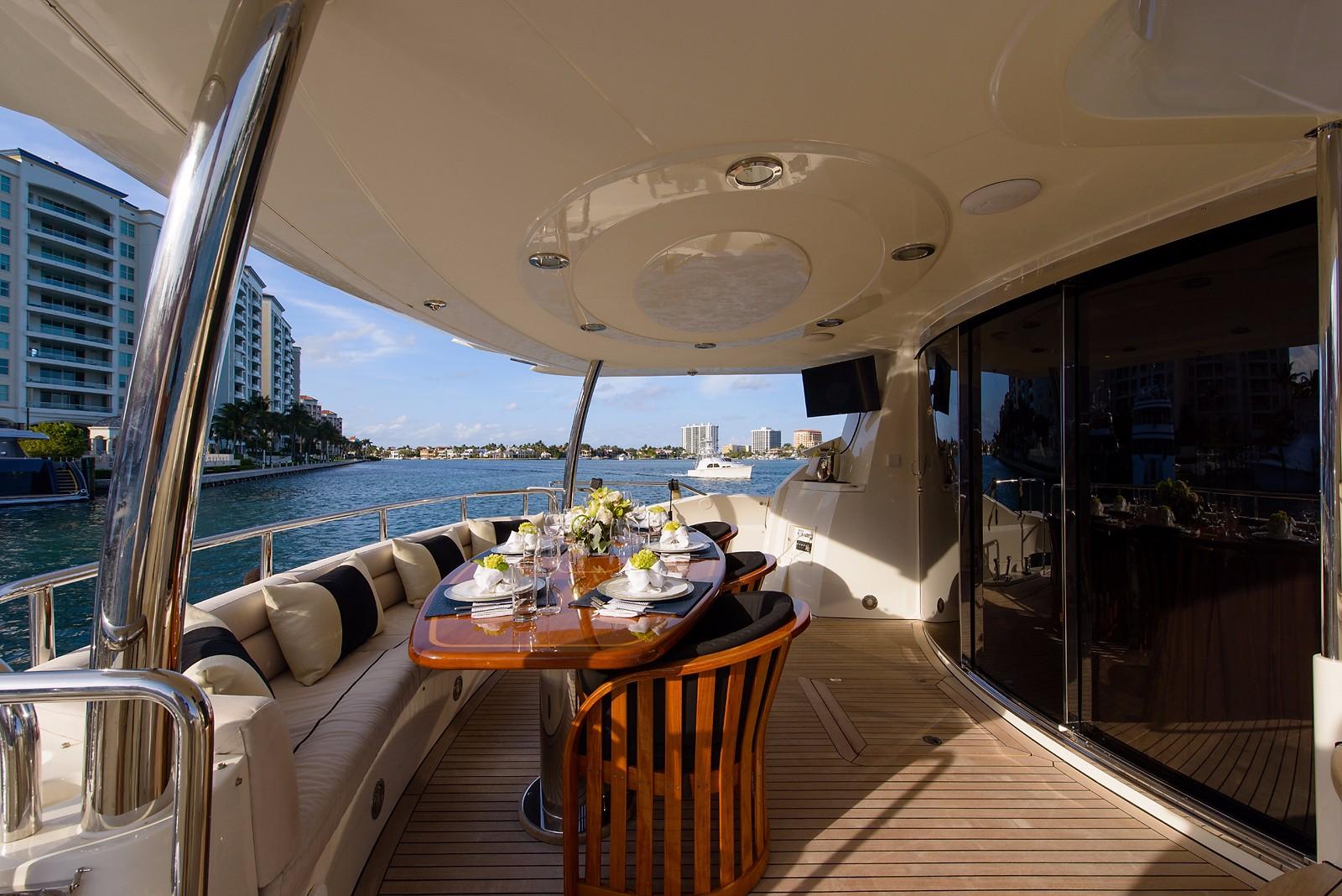Yacht LEADING FEARLESSLY A Sunseeker 90 - Aft Deck