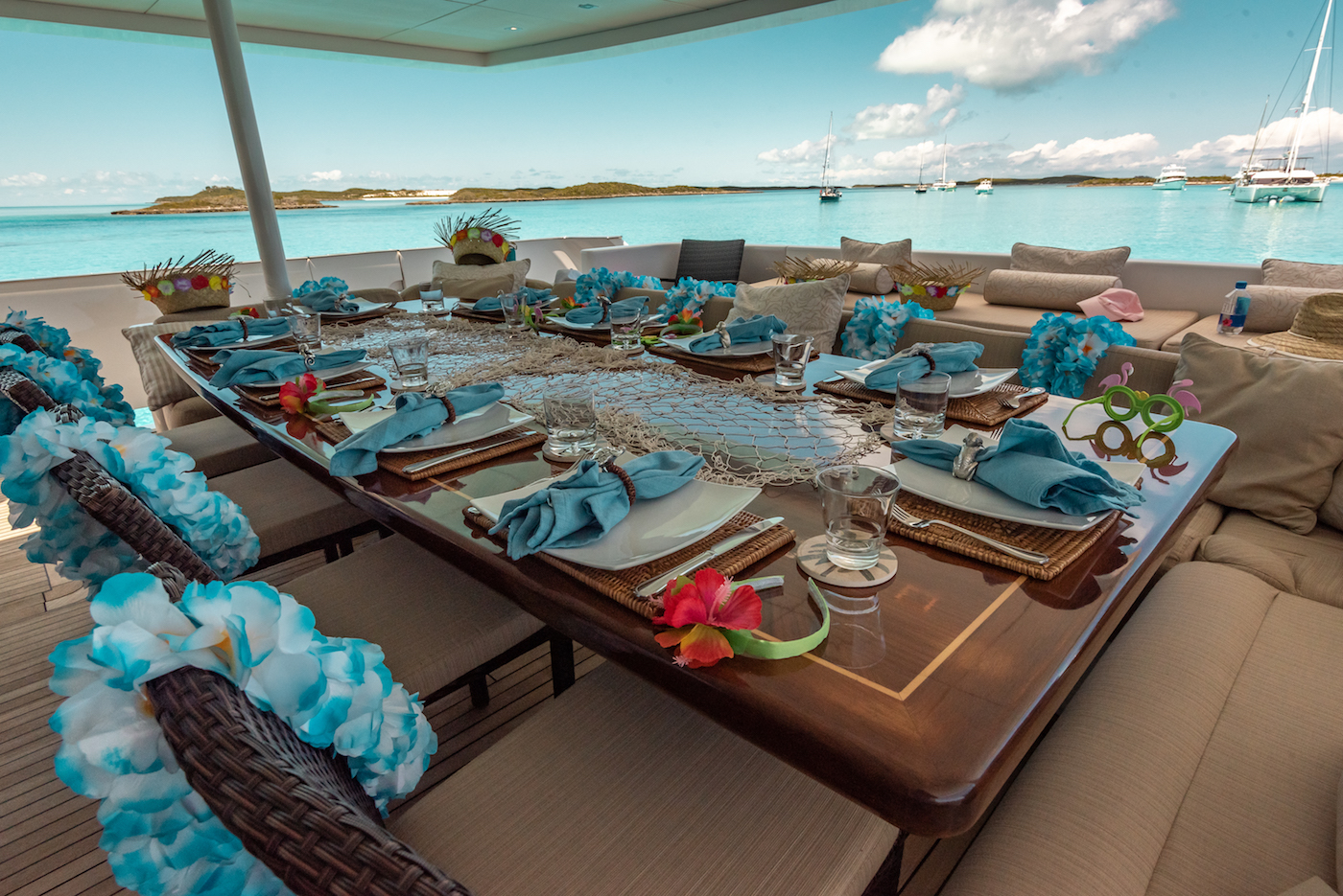 Main Deck - Themed Dining Set Up