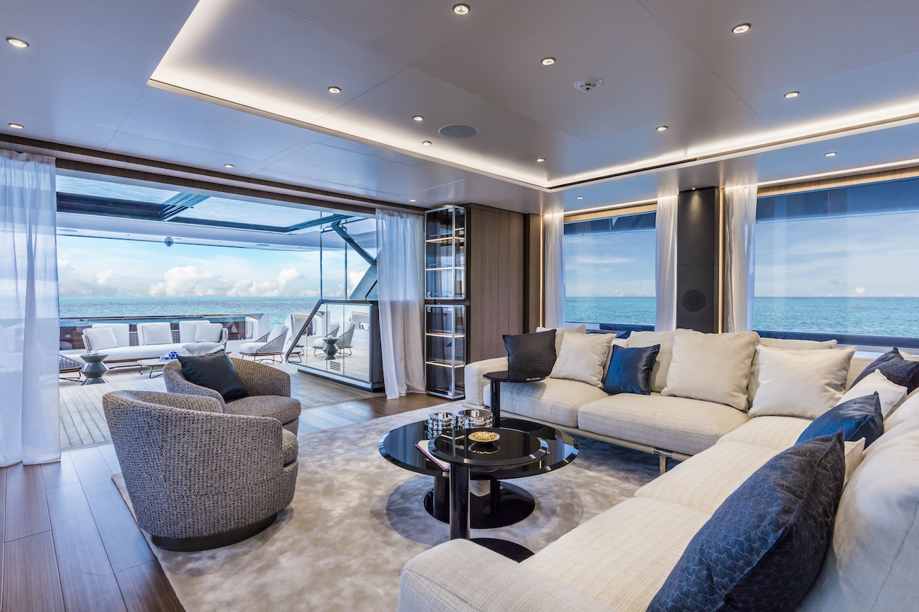 Main Saloon Looking Out On Aft Deck