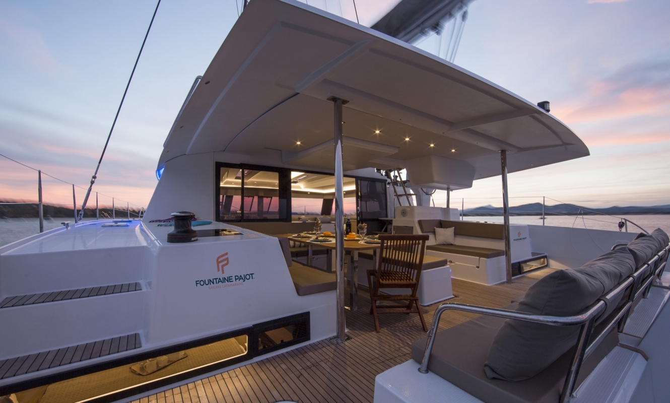 Fountaine Pajot Saba 50 Yacht TIZIANO sistership - Aft deck  