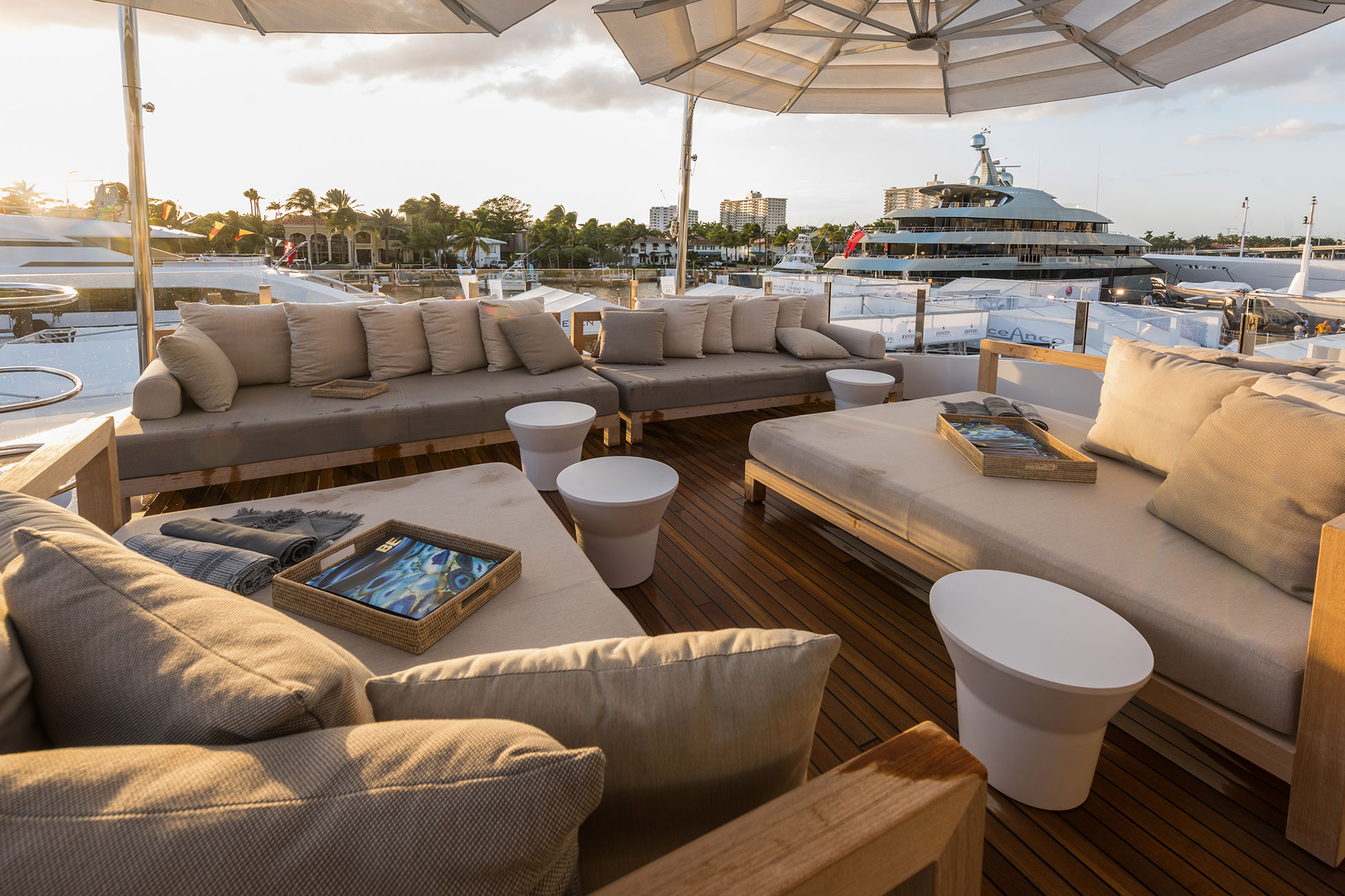 Relaxation Area With Sofas On The Sun Deck