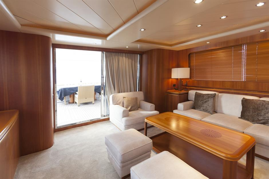 Saloon Looking Out At Aft Deck