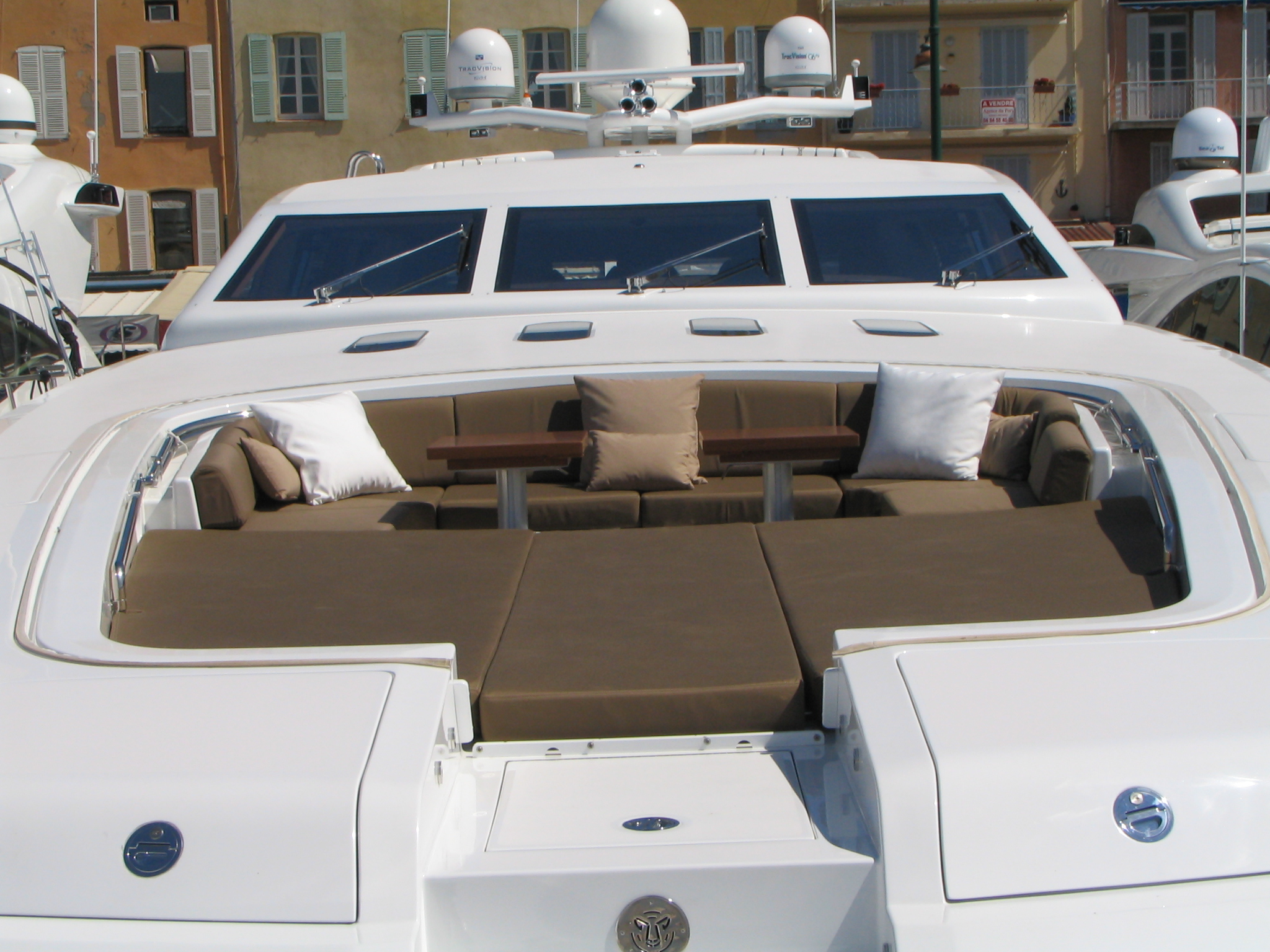 Seating And Sunpads On Foredeck