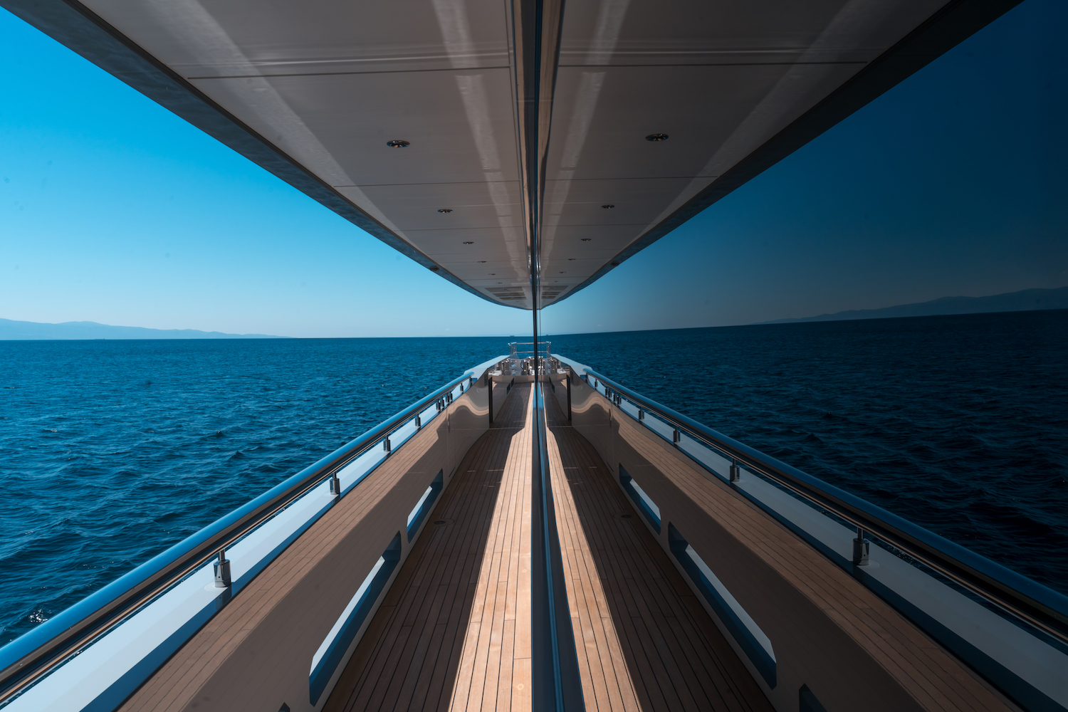 Side Deck Of A Yacht