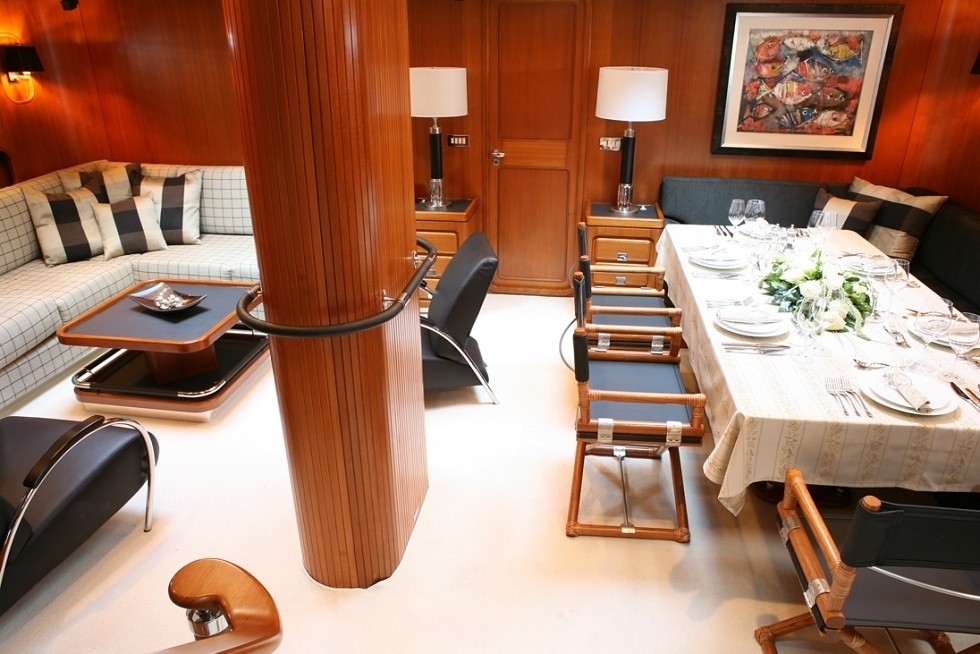 Eating/dining With Saloon Aboard Yacht GITANA