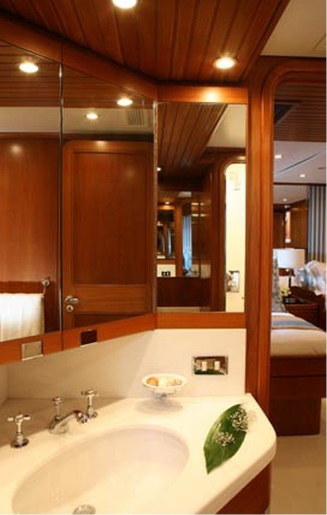 Main Master Bathroom On Board Yacht GITANA