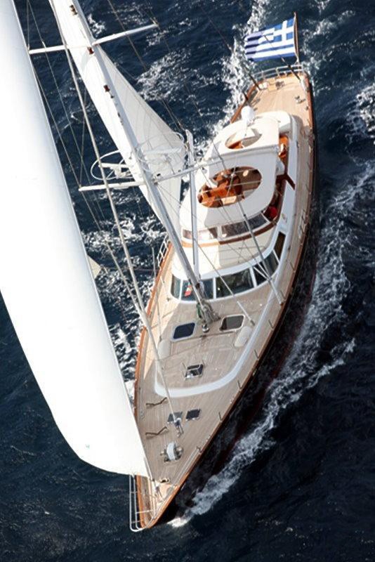Above: Yacht GITANA's Cruising Image