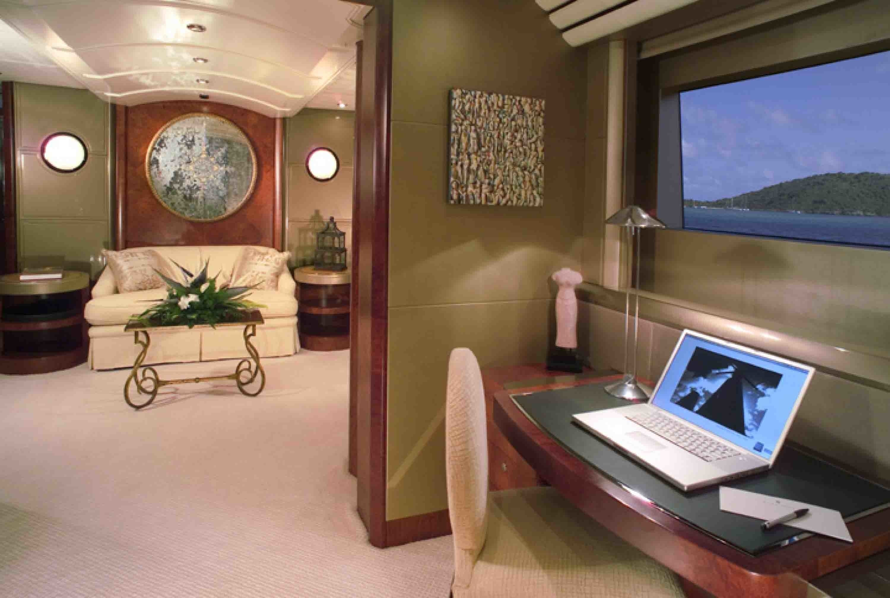 Main Master Office On Yacht SILVER DREAM