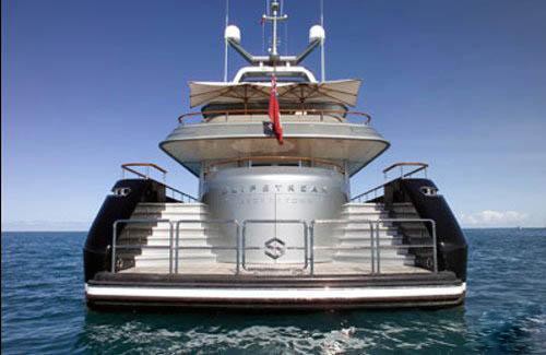 Aft Aboard Yacht SILVER DREAM