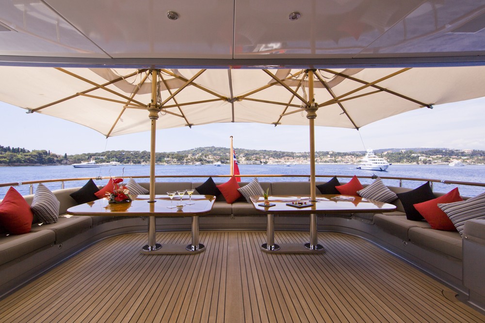 Bridgedeck Deck Eating/dining Aboard Yacht SILVER DREAM