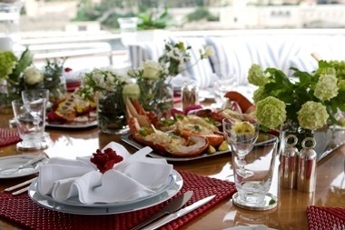 Close Up: Yacht BALAJU's Bridgedeck Deck Eating/dining Photograph