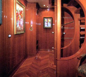 Stairway Aboard Yacht TE MANU