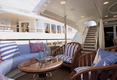 Top Aft Deck On Board Yacht JO