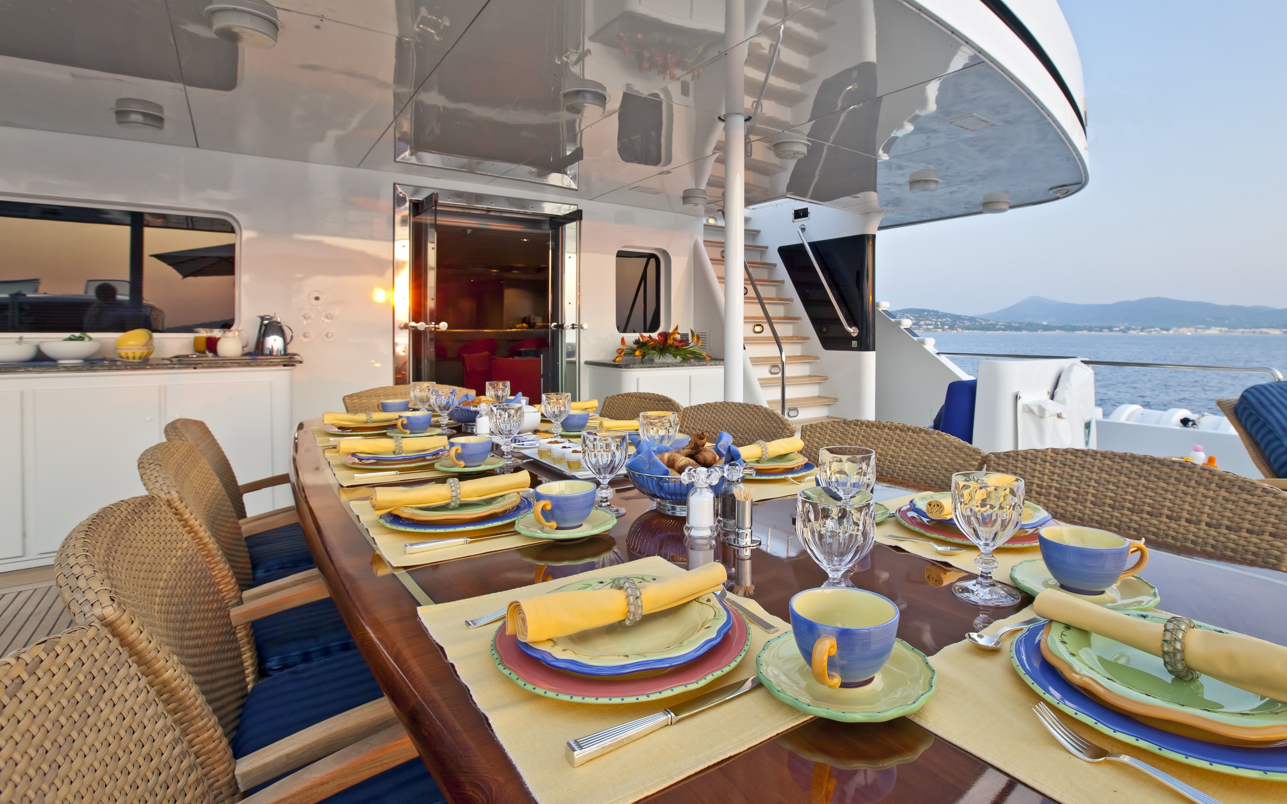 Furniture Set On Board Yacht FAM