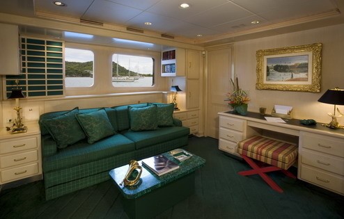 Personal Lounging With Office Aboard Yacht FAM