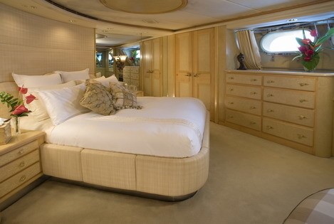 White Guest's Cabin Aboard Yacht FAM