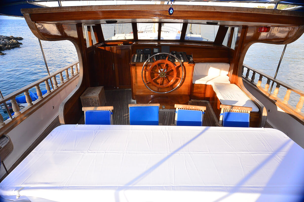 Dining Area On Aft Deck