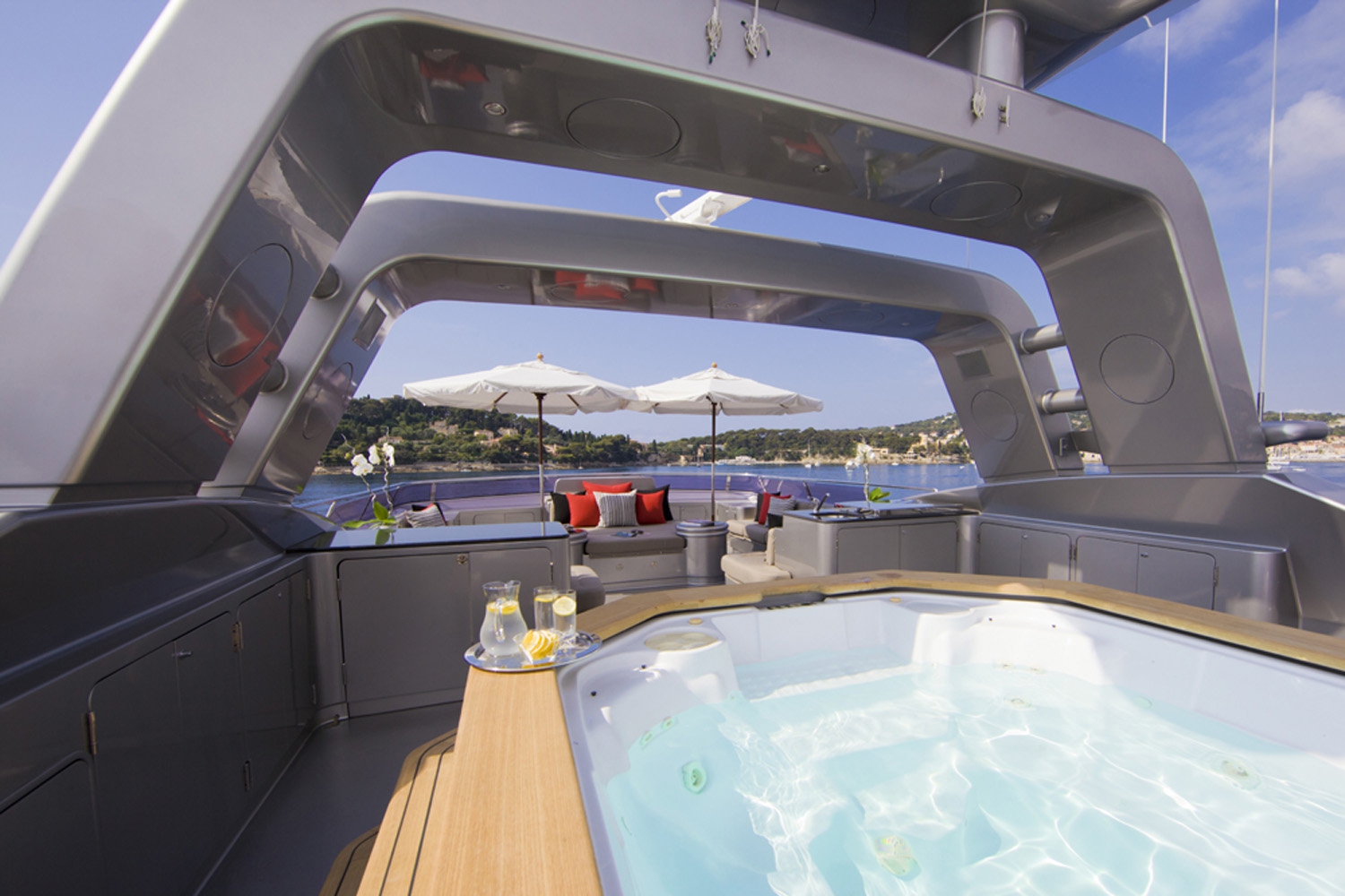 Sundeck And Jacuzzi On The French Riviera