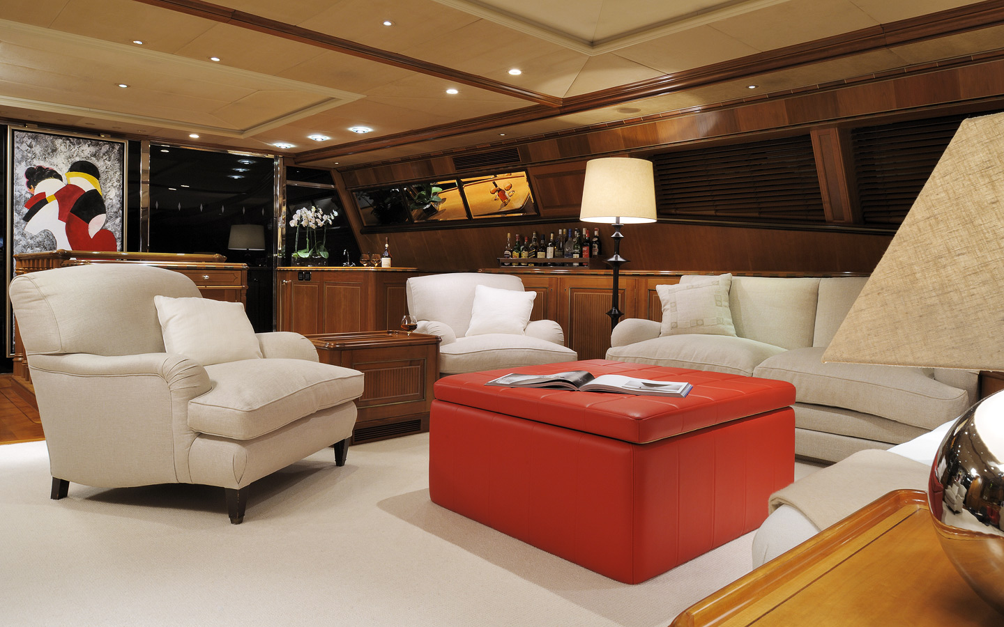 Yacht DRUMBEAT - Alloy Yachts - Lounge Seating