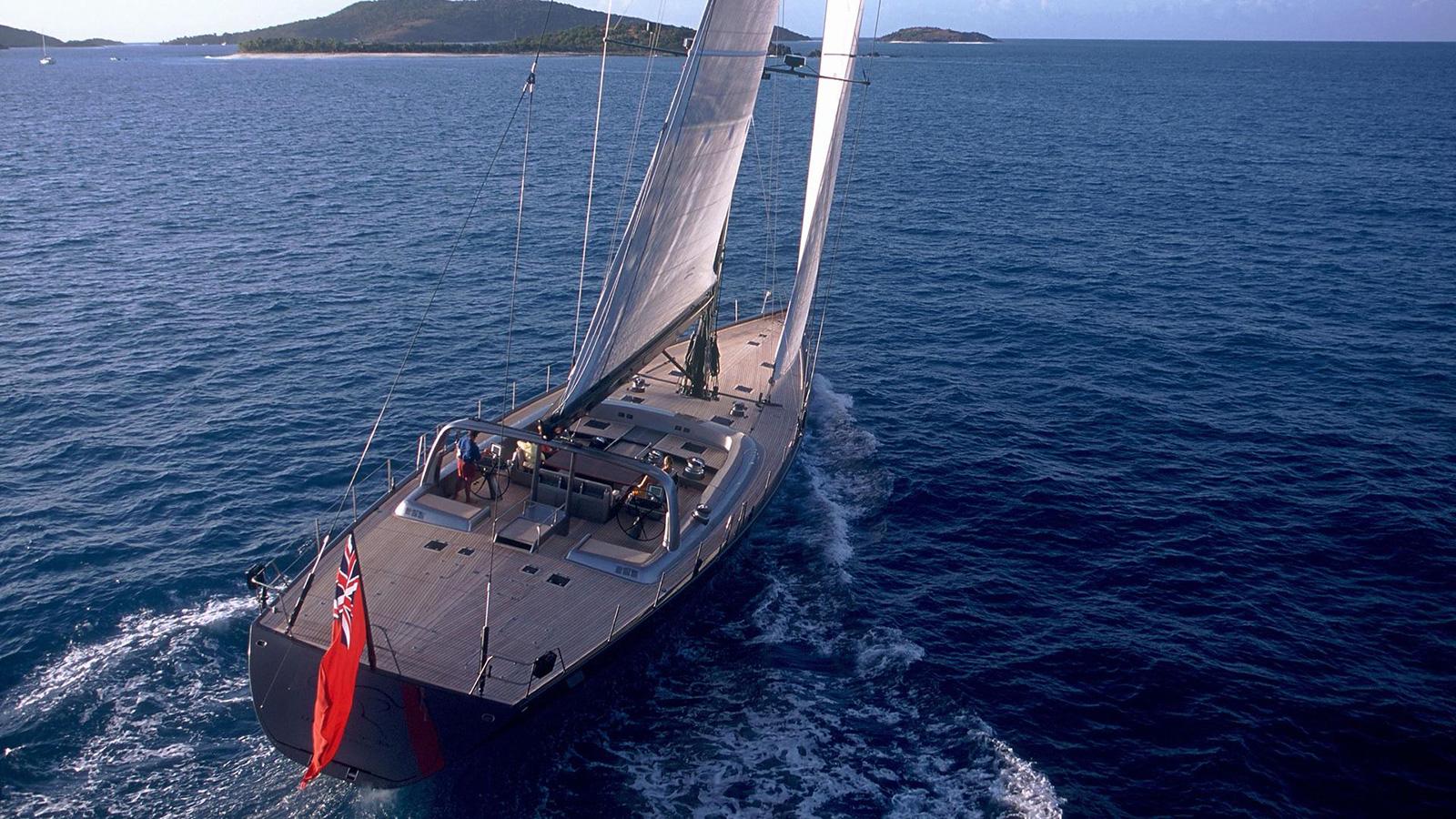 Yacht Wally B Sailing 
