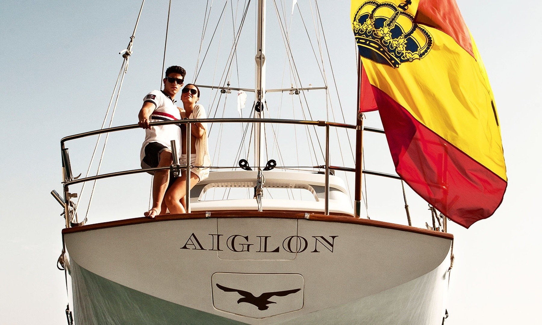 Aft On Board Yacht AIGLON