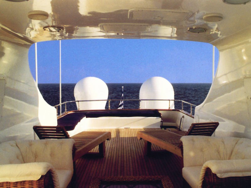 Sunshine Lounging Aboard Yacht WHITE KNIGHT