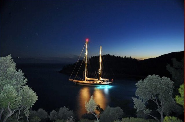 Evening: Yacht ANNABELLA's Overview Image