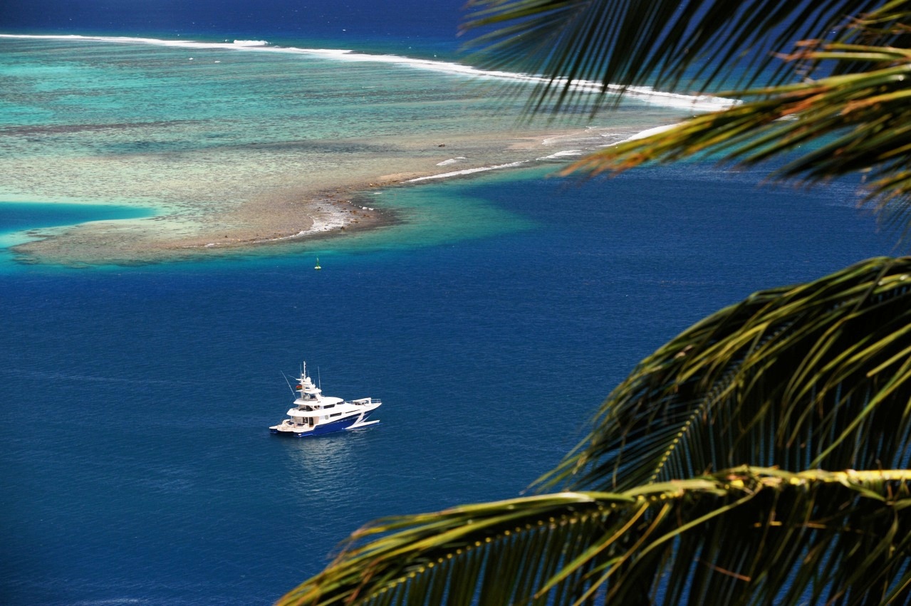 Aerial In Tahiti - Lagoon