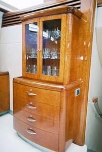 Cupboard Aboard Yacht NASHIRA II