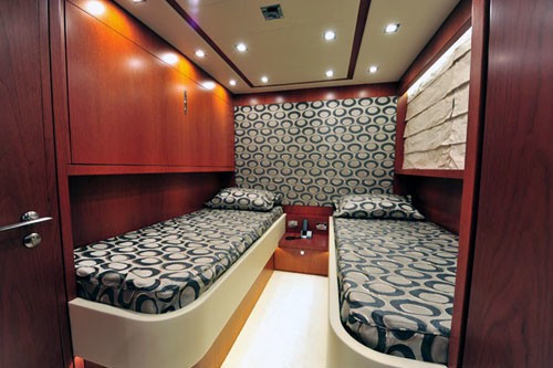 Twin Bed Stateroom On Board Yacht MARNAYA