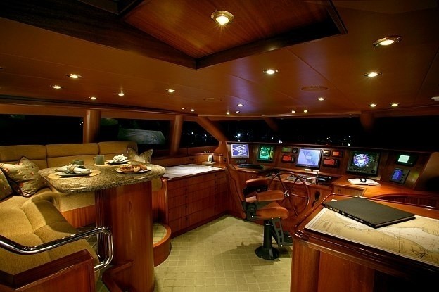 Pilot House Aboard Yacht JOAN'S ARK