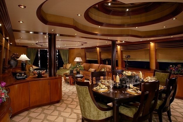 Eating/dining On Board Yacht JOAN'S ARK