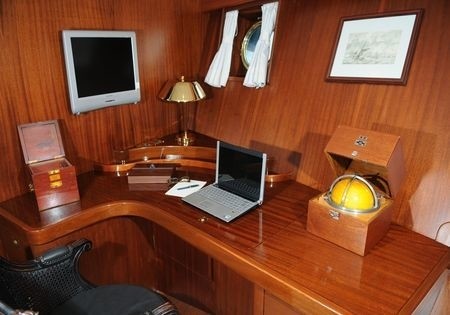 Work Desk: Yacht OFELIA's Main Master Cabin Photograph