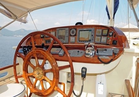 Helm On Yacht OFELIA