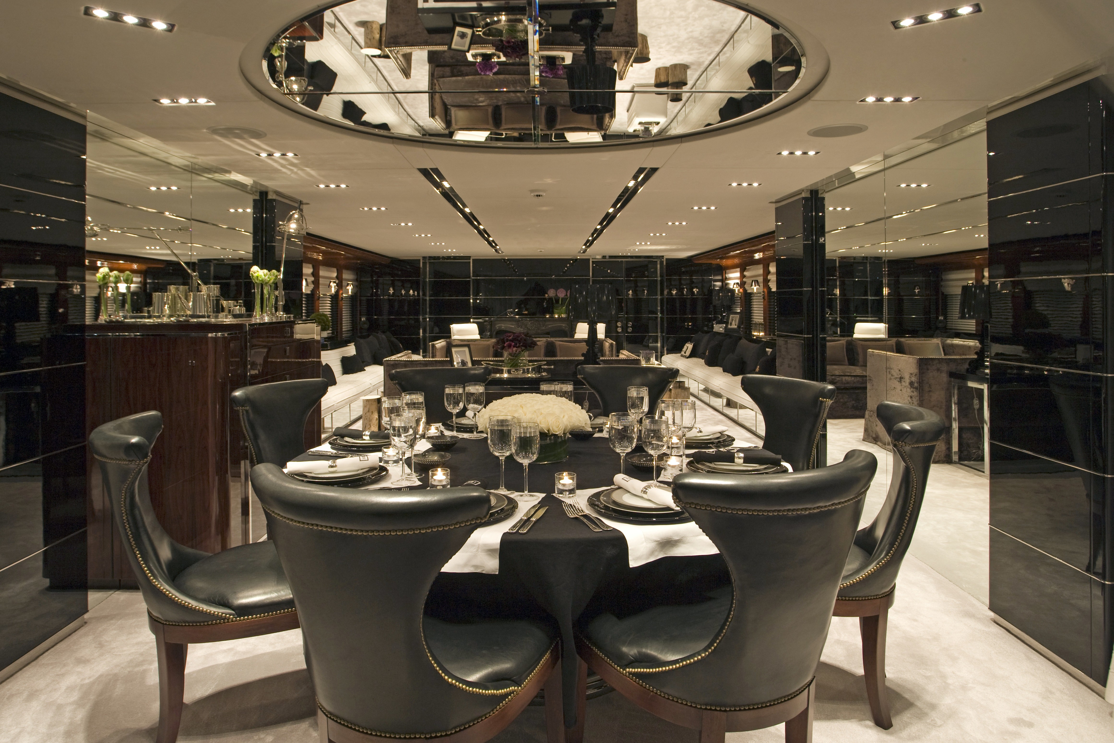 Eating/dining Furniture Aboard Yacht BLISS