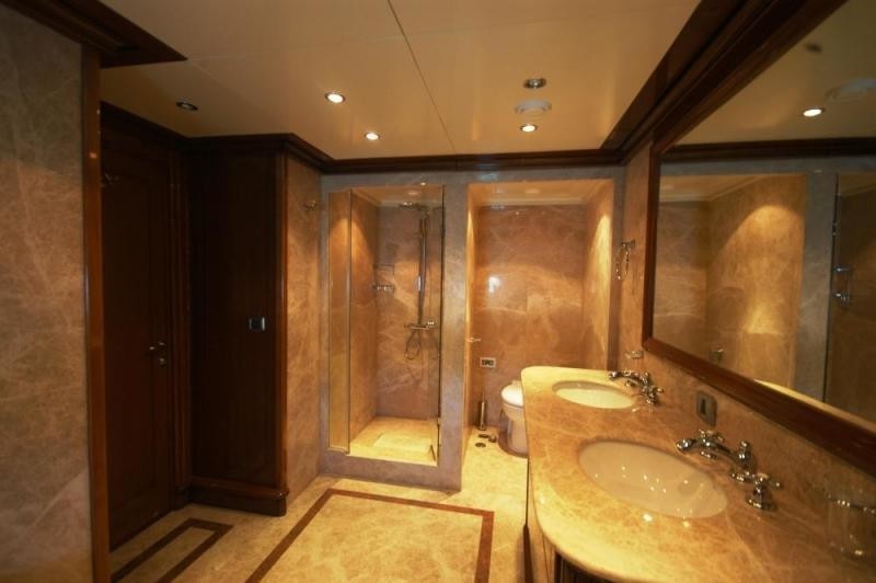Showering Area On Board Yacht MONTIGNE