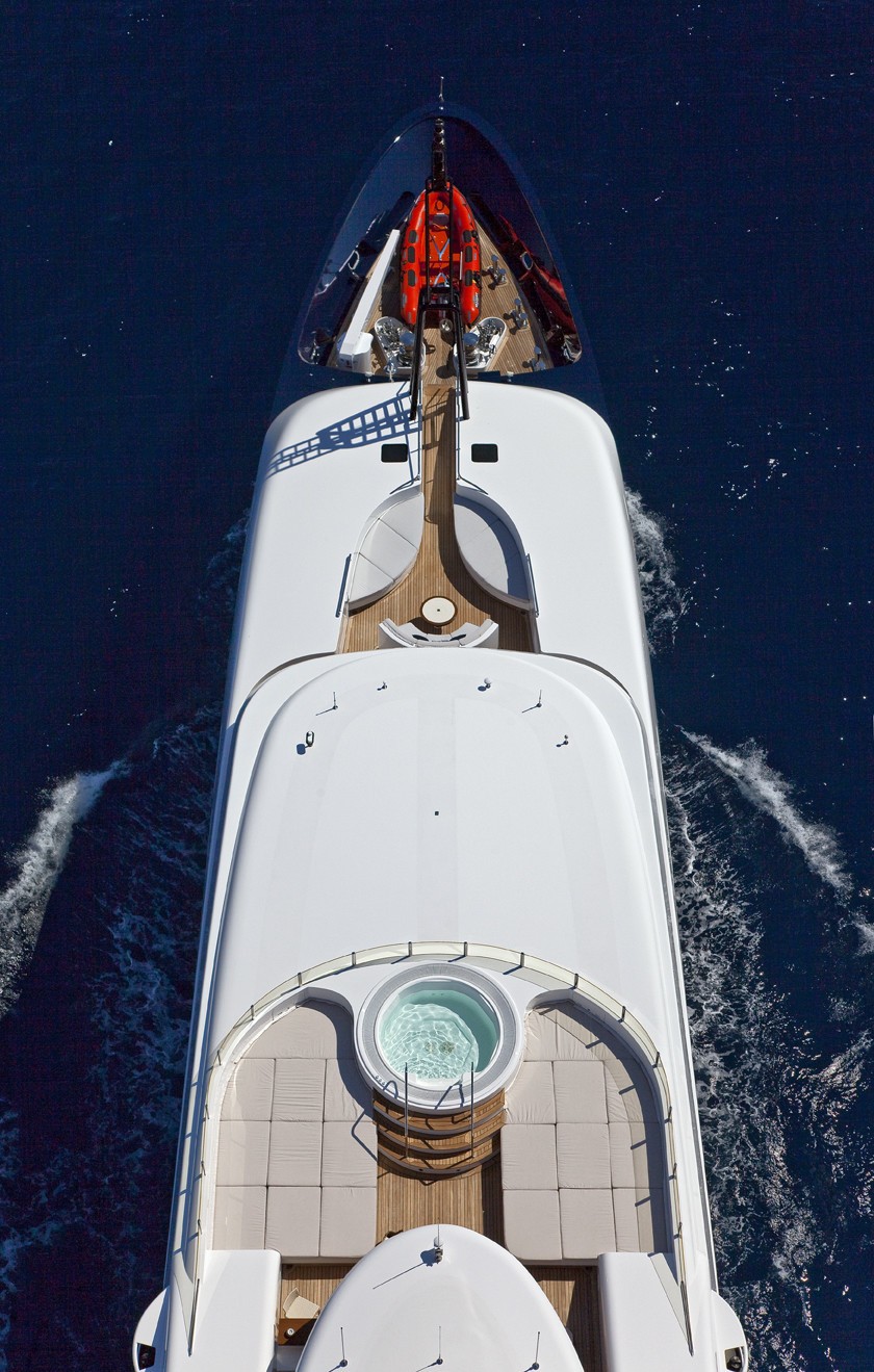 Decks: Yacht BARAKA's Above Photograph