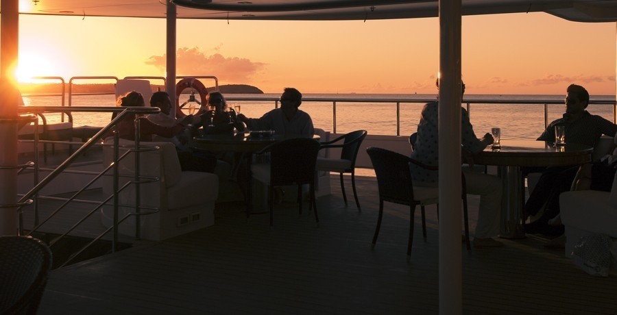 Sunset Dusk On Yacht ELEGANT 007