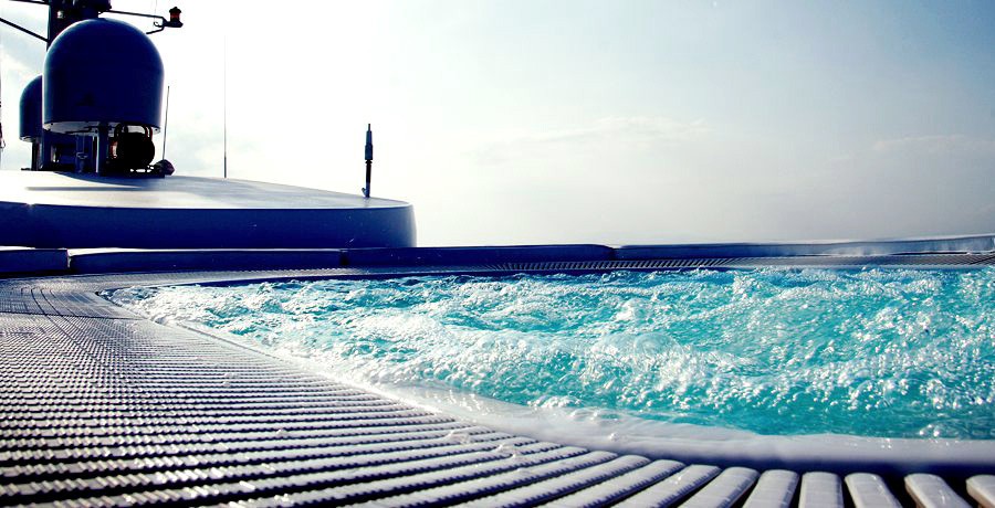 Detail: Yacht ELEGANT 007's Jacuzzi Pool Photograph