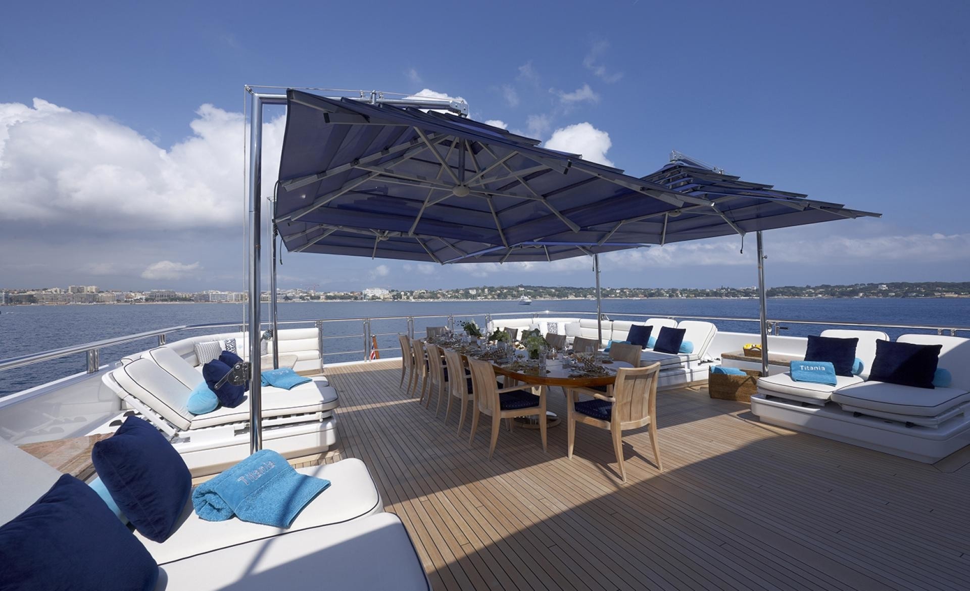 Sitting: Yacht TITANIA's Sun Deck Photograph